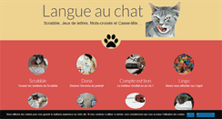 Desktop Screenshot of langue-au-chat.fr