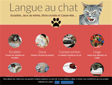 Tablet Screenshot of langue-au-chat.fr